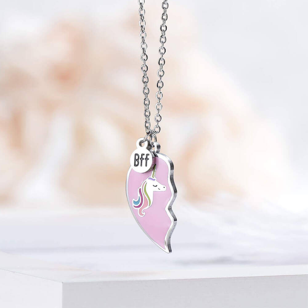Rainbow Unicorn Necklace for BFF