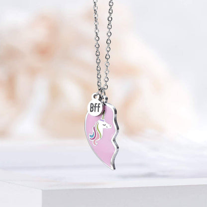 Rainbow Unicorn Necklace for BFF