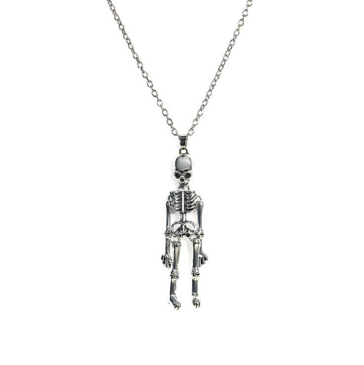 Skeleton friendship necklace