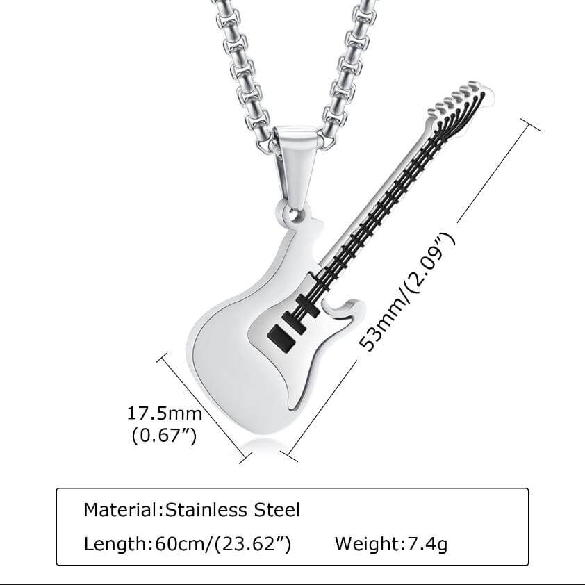 Guitar Necklace for 3 Best Friends