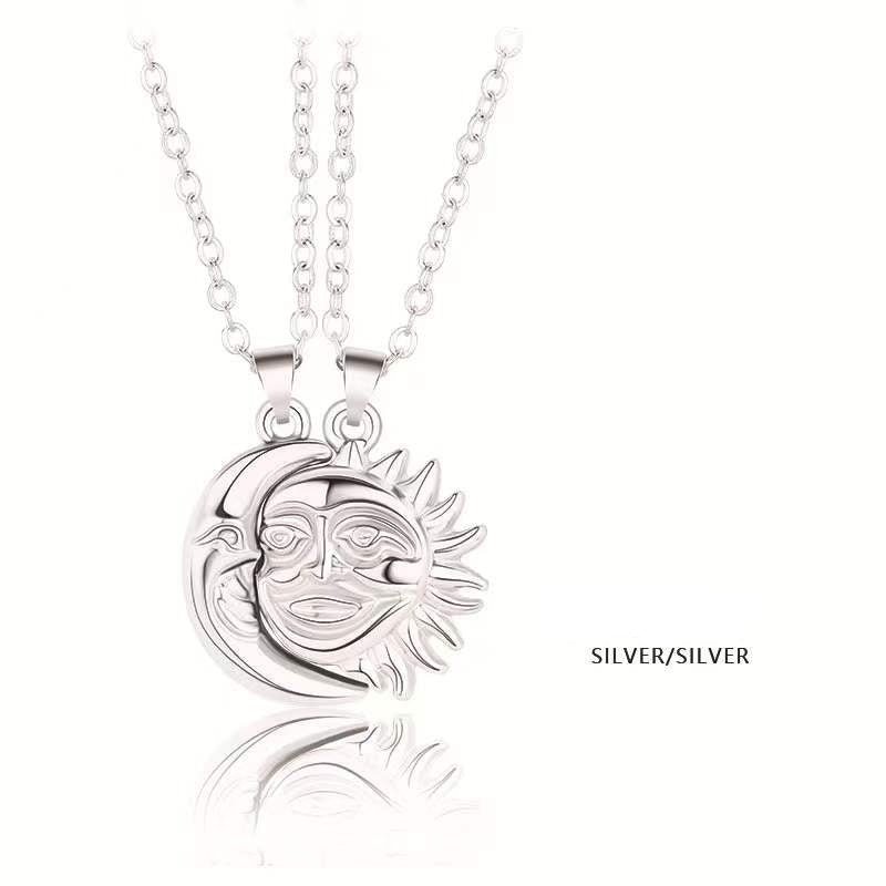 sun and moon necklace couple