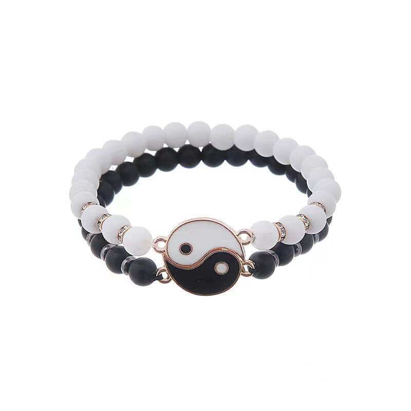 Yin Yang Matching Bracelets