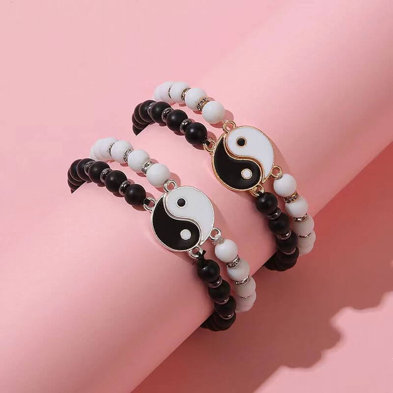 yin yang matching bracelets