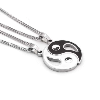 yin yang necklace for two